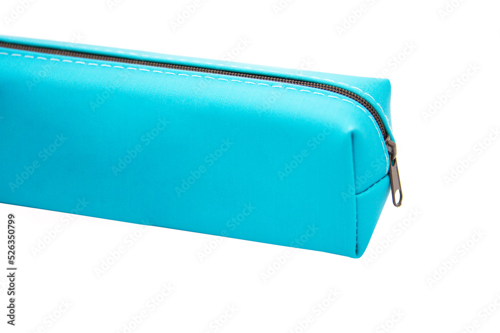 Long pencil pen case container isolated on the white background Long pencil pen case container isolated on the white background