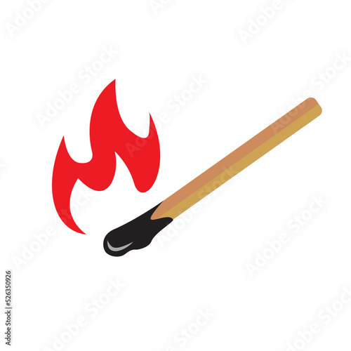 wooden matches burned out stock vector 