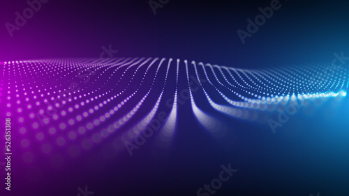 Abstract digital background. Data flow information. Concept of digital communication. Big data visualization. Vector illustration.