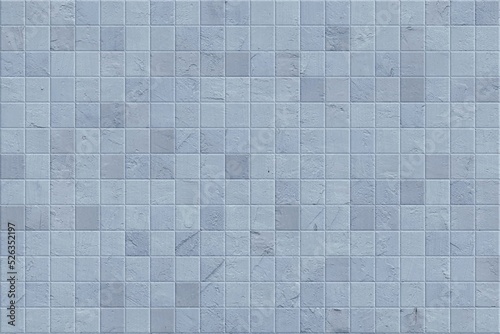 Grey cement and Concrete Stone mosaic tile. Old ceramic tile with cement texture.