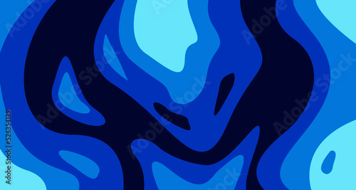 modern background blue color papercut