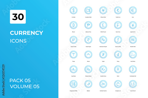 Currency icons collection. Set contains such Icons as bank, business, coin, collection, more 