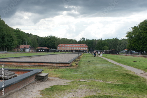 Stutthof. Niemiecki nazistowski obóz koncentracyjny. Budynek muzeum. Sztutowo. Polska - Pomorze. © Rafa