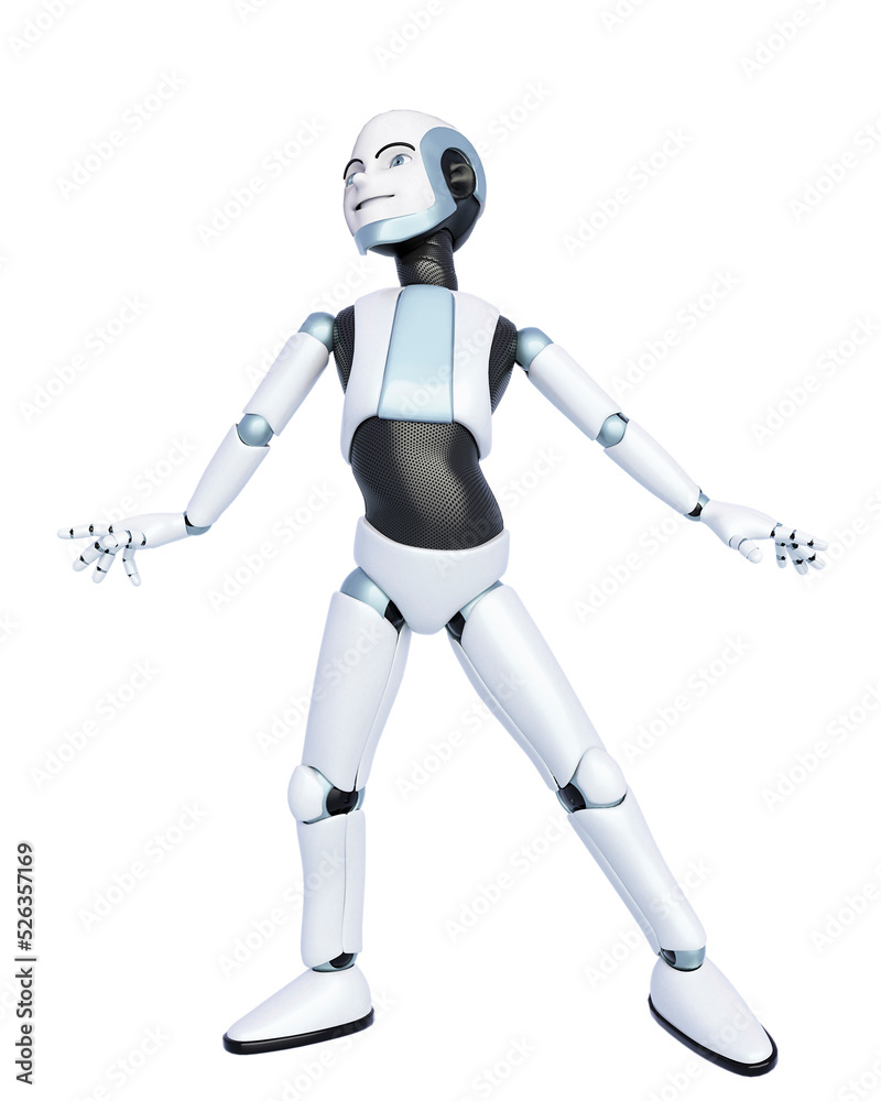 robot boy cartoon dancing Stock Illustration | Adobe Stock