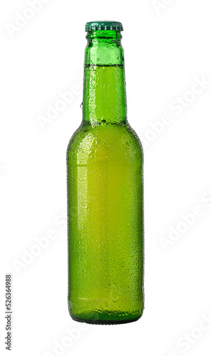 green beer bottle