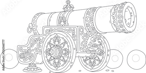 Big royal cannon fancifully...