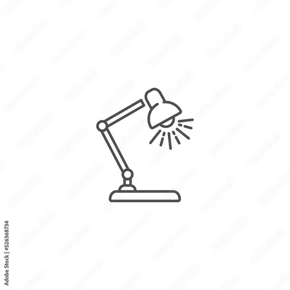 Table office light. Modern light fixture concept. Vector office interior spotlight
Table office light. Modern light fixture concept. Vector office interior spotlight