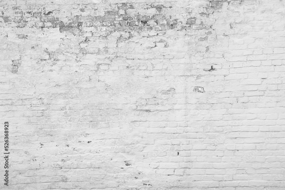 Urban White brick wall backgrounds, brick room, interior texture, wall