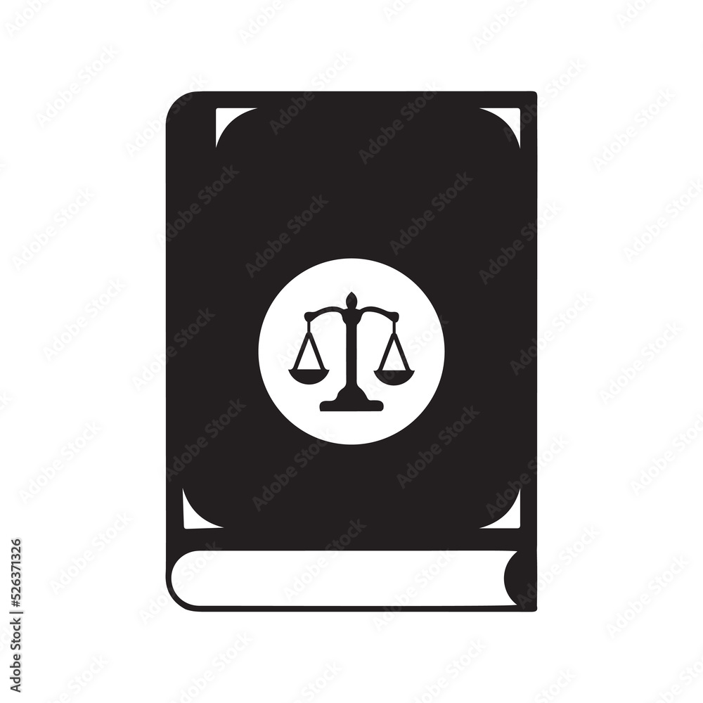 Justice law legal book icon | Black Vector illustration | Justice law legal book icon | Black Vector illustration |
