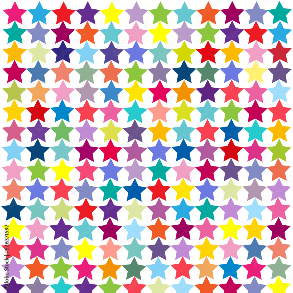 Fondo geométrico con estrellas de colores. Stock Vector | Adobe Stock
