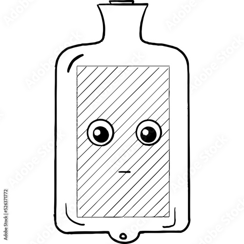 Hot water bottle empty