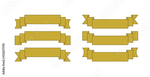 6 golden banners, xmas, customizable
