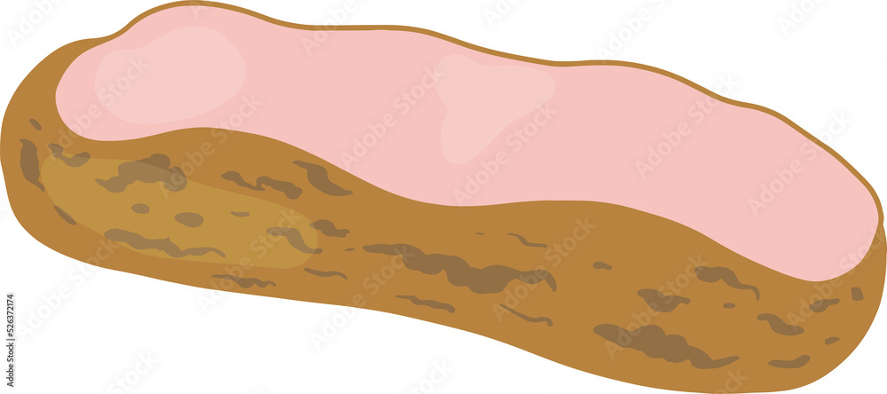 eclairs with raspberry cream eclairs with raspberry cream