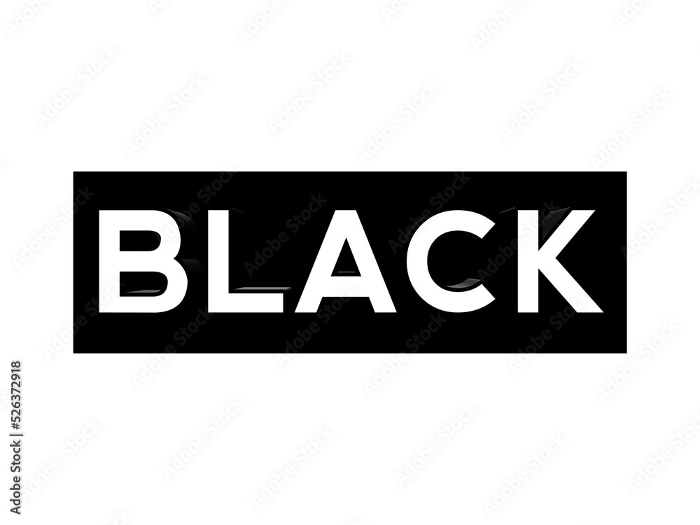 text of BLACK word in black box for business promotion concept banner elements text of BLACK word in black box for business promotion concept banner elements