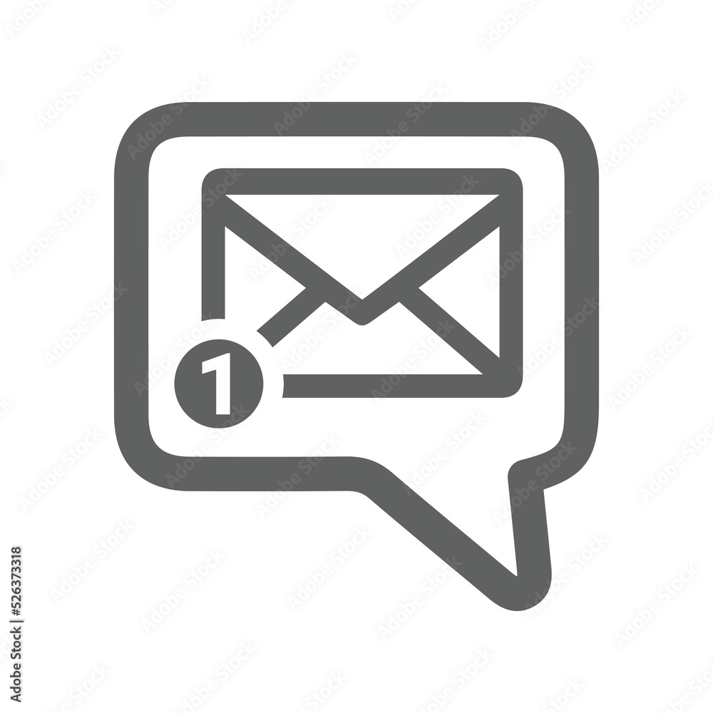 Email, message, communication, chat icon. Gray vector sketch. Email, message, communication, chat icon. Gray vector sketch.