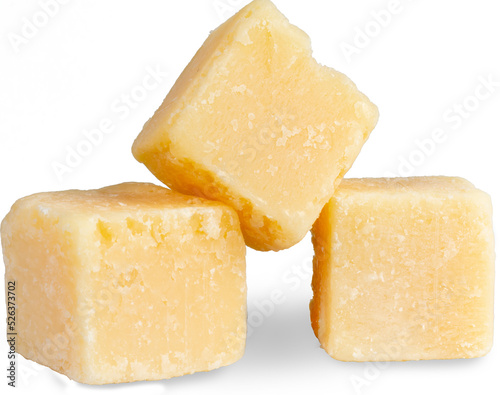 Parmesan grana padano cheese cubes png.