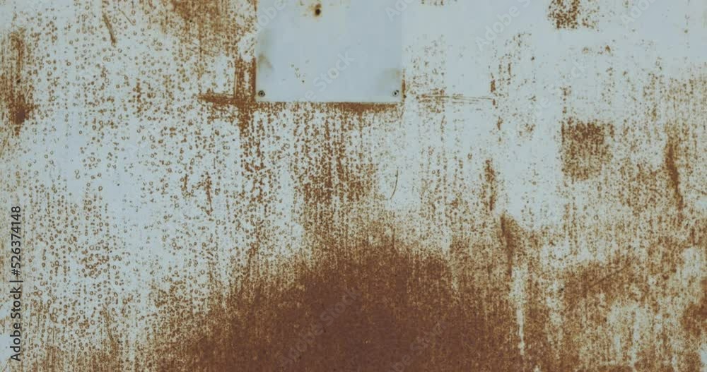 Abstract textures and patterns - metal wall panels with rust and corrosion stains