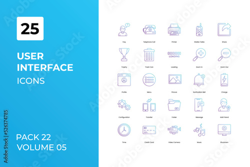 User Interface icons collection. Set contains such Icons as android, app icons set, designer icons, more 