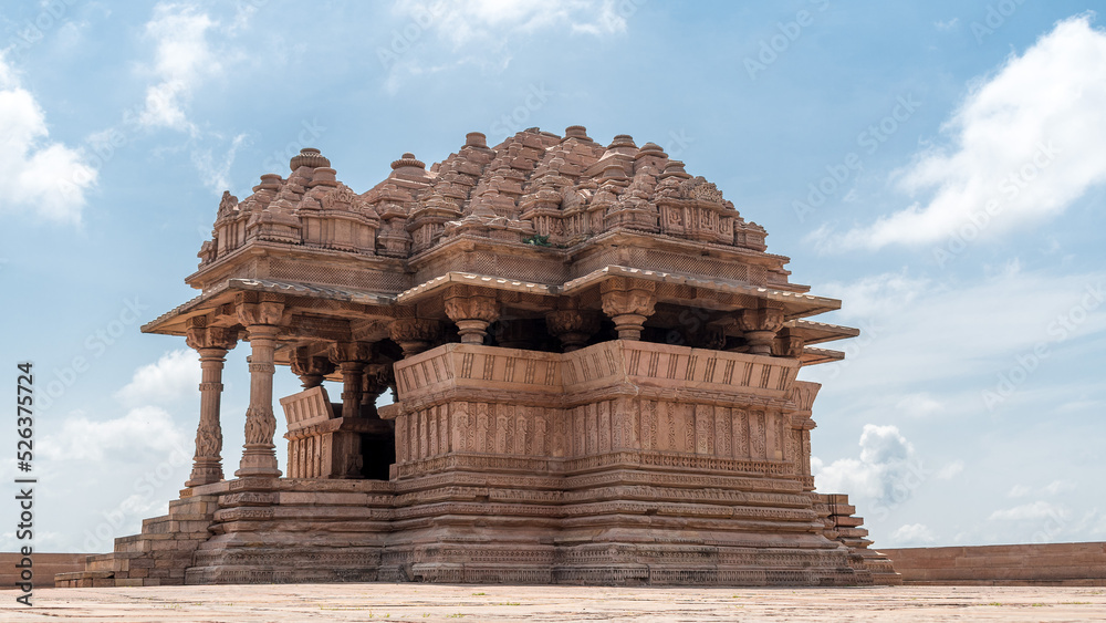 Sasbahu Temple, also called the Sas Bahu Mandir, Sahasrabahu Temple or Harisadanam temple, is an 11th-century twin temple in Gwalior