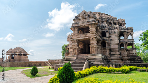 Sasbahu Temple, also called the Sas Bahu Mandir, Sahasrabahu Temple or Harisadanam temple, is an 11th-century twin temple in Gwalior photo
