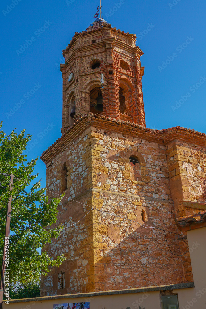 Iglesia parroquial de San Sebastián (S.XVIII). El Campillo. Teruel. Aragón. España