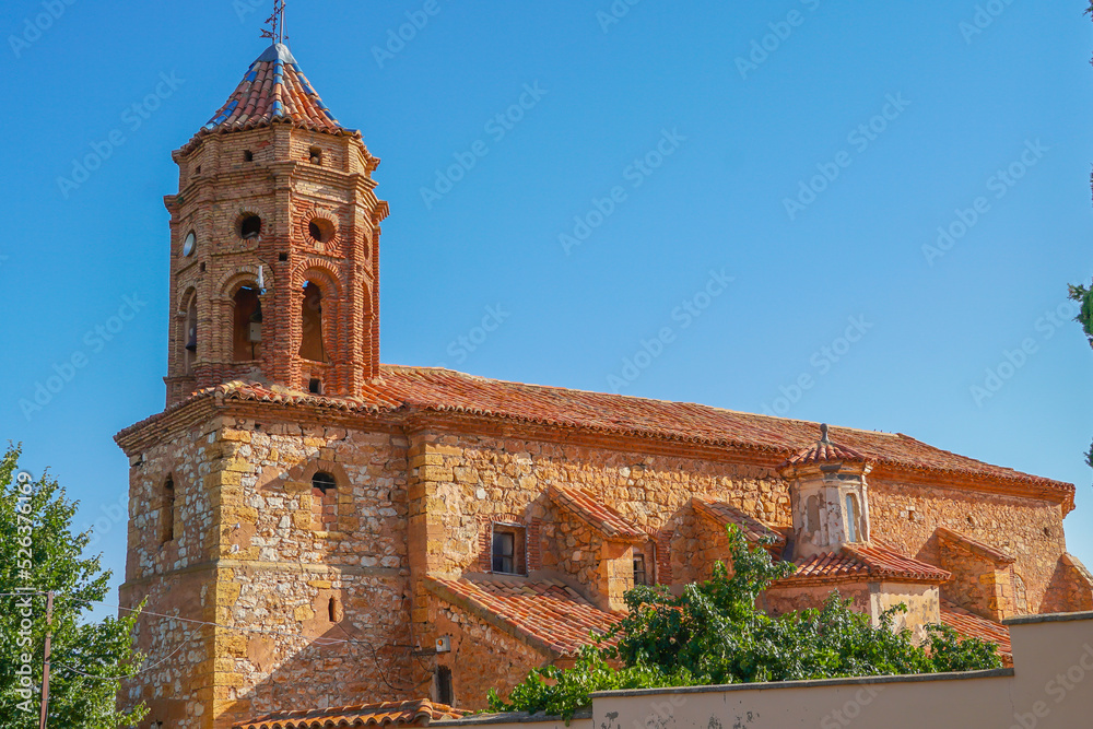 Iglesia parroquial de San Sebastián (S.XVIII). El Campillo. Teruel. Aragón. España