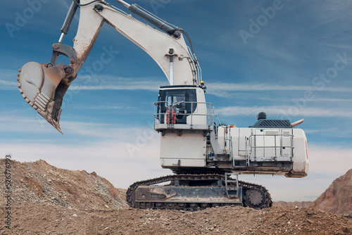 Large mining excavator