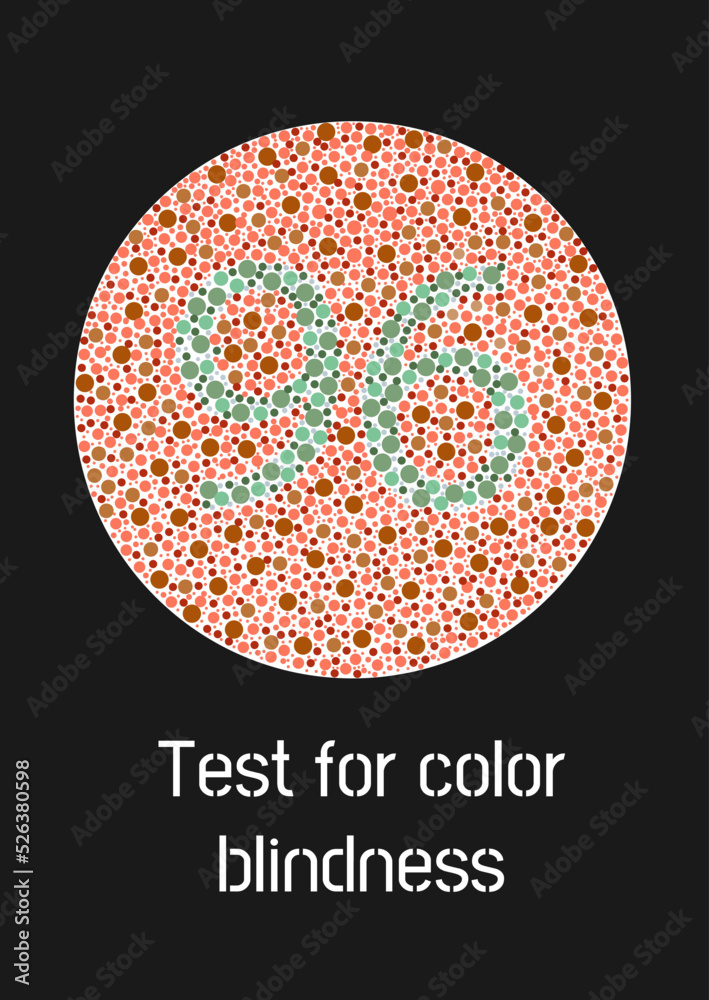 Ishihara Test For Color Blindness Color Blind Test Green Number 96 Ishihara Test For Color Blindness Color Blind Test Green Number 96