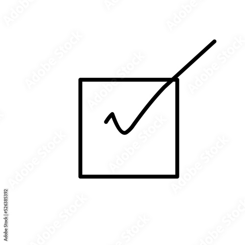 Vector collection of hand drawn check (V)