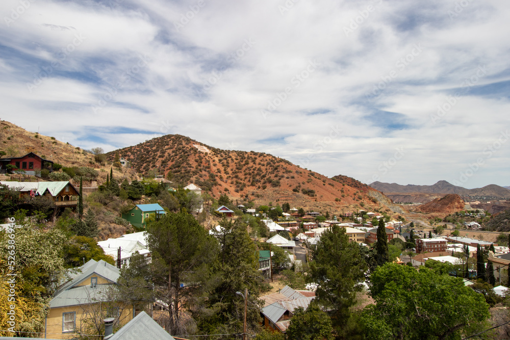 View of the town of Bisbee, Arizona