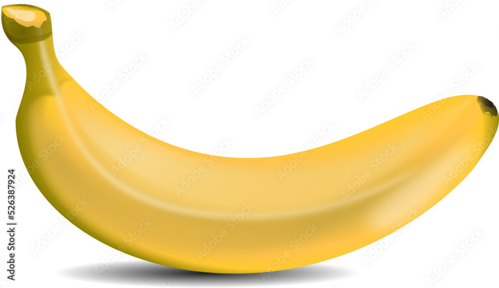 banana isolated on transparent background vector