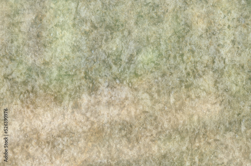 Textura de superfície rugosa, áspera com tons de verde acinzentado