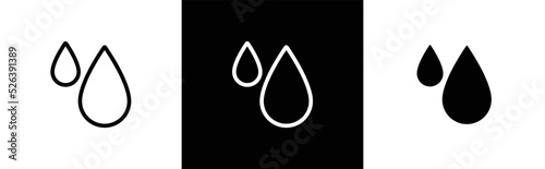 Foto water drops icon