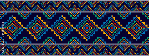 Geometric ethnic textile pattern design. Aztec fabric carpet boho motif mandalas textile decoration wallpaper. Tribal native Africa American Indian traditional embroidery vector background 