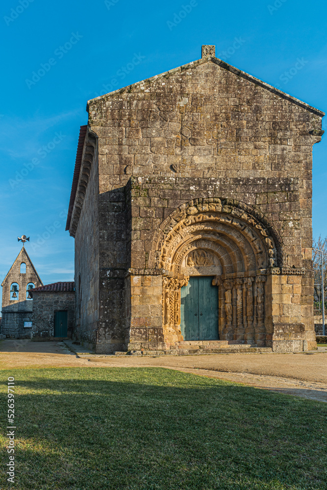 Fototapeta premium Monastery of Bravaes in Ponte da Barca, north of Portugal. Former Benedictine monastery that at the end of century XII was instituted like commendation of the Templars.