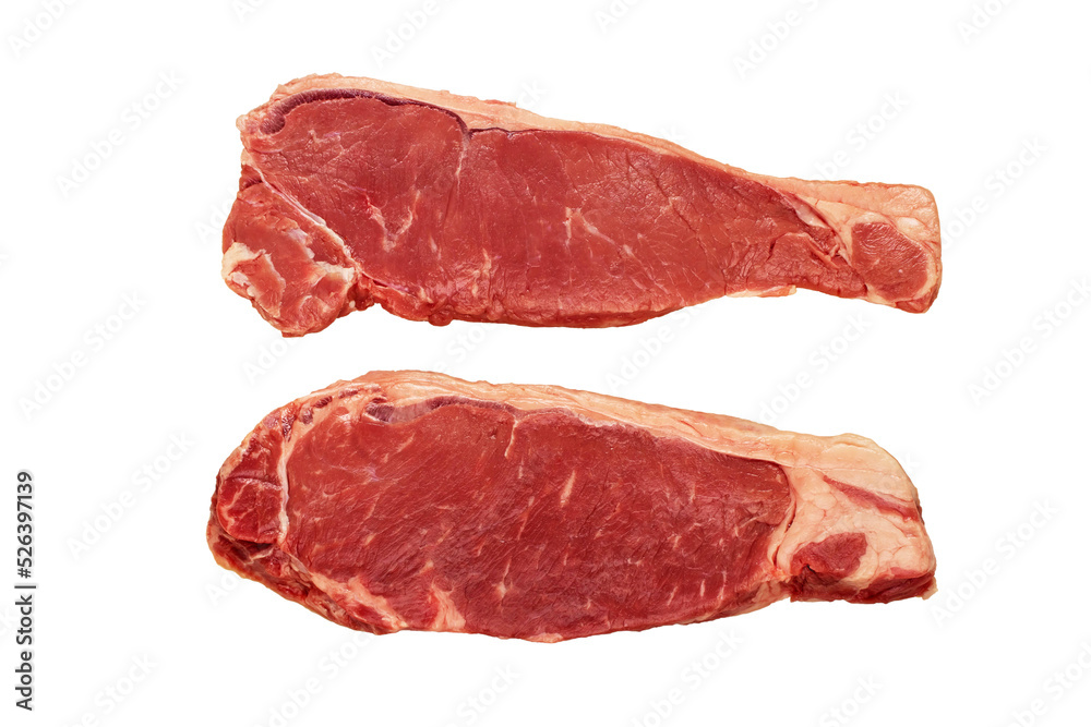 Beef fillet slices isolated transparent png. Dark aged meat of one year