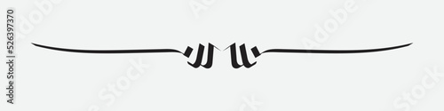 Simple Black Divider Design, Divider Template, border, line