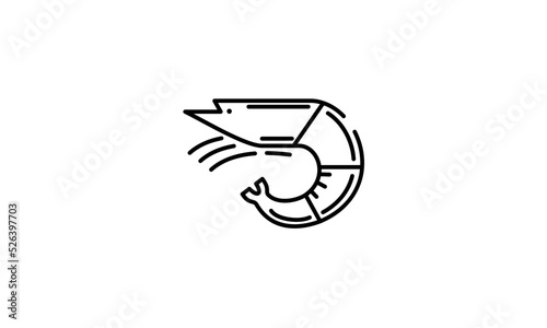 shrimp icon design