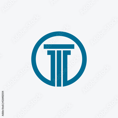 law firm logo design vector