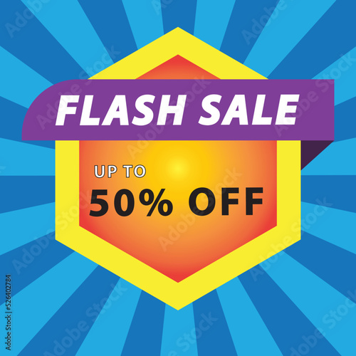 Flash sale vector sign