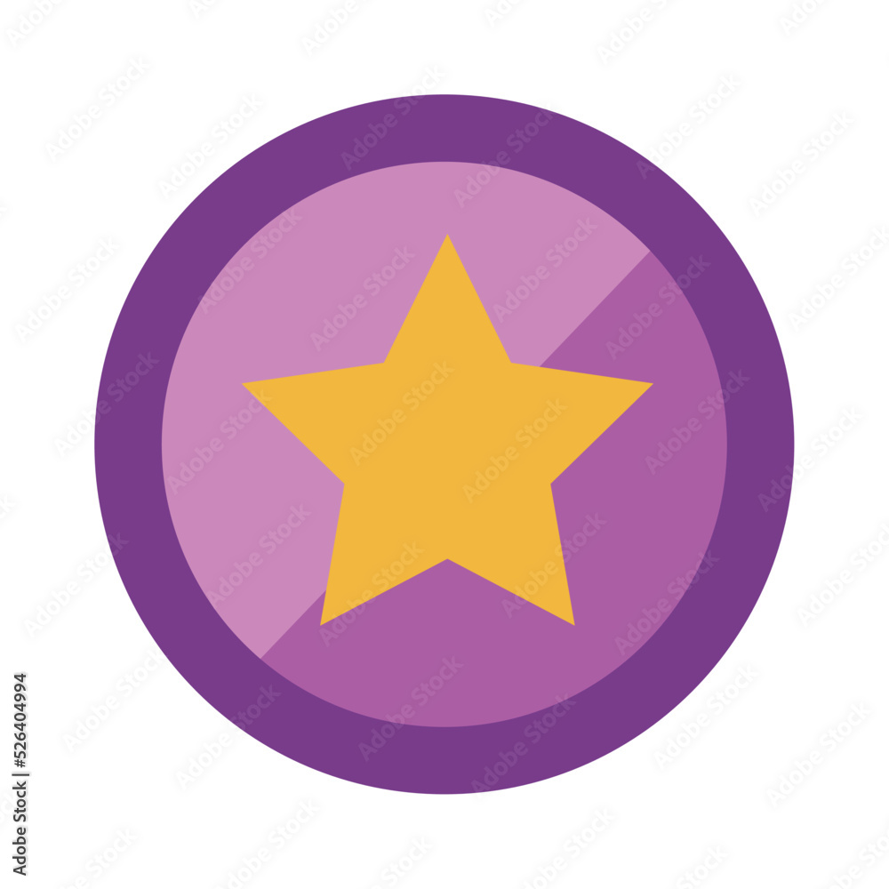 star in circle button star in circle button