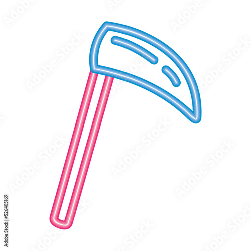 halloween sickle neon light