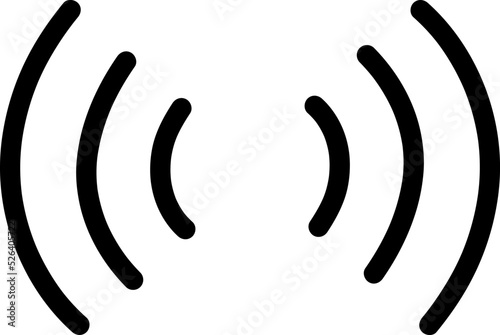 Sensor vector icon  signal symbol. Simple  flat design for web or mobile app.eps
