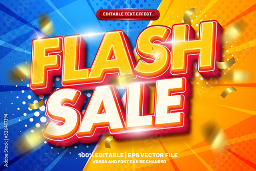Super flash sale editable text effect