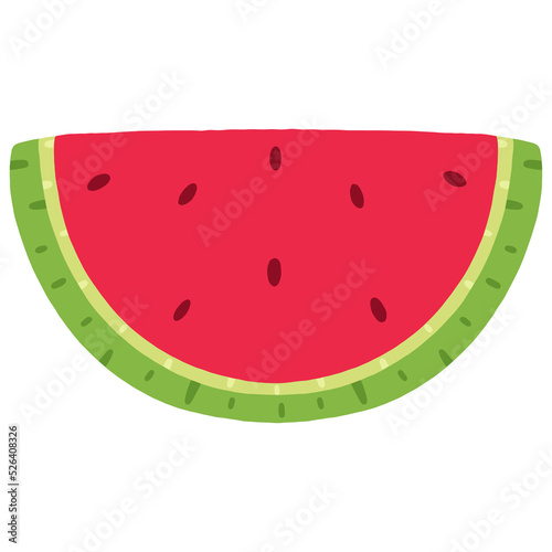 watermelon flat illustration
