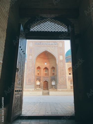 [Uzbekistan] Exterior of Mir i Arab Madrasa in Poi Kalan (Bukhara) photo