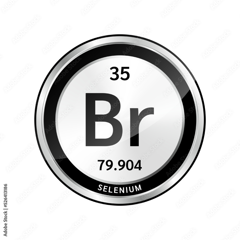 Selenium symbol icon and chemical formulas atomic number scientific element. Periodic table in a silver. Ecology biochemistry concept. Isolated spheres on white background. 3D Vector. Selenium symbol icon and chemical formulas atomic number scientific element. Periodic table in a silver. Ecology biochemistry concept. Isolated spheres on white background. 3D Vector.