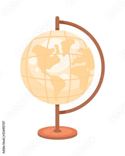 antique sphere world map
