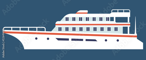 cruise ship illustration