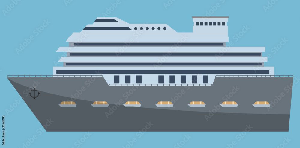 Fototapeta premium cruise ship in the sea